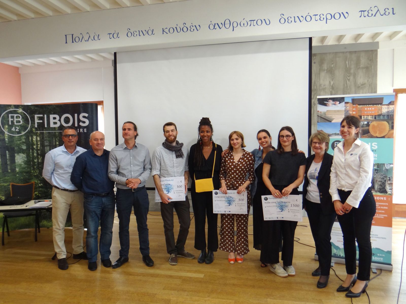 Remise des prix du concours design sapin